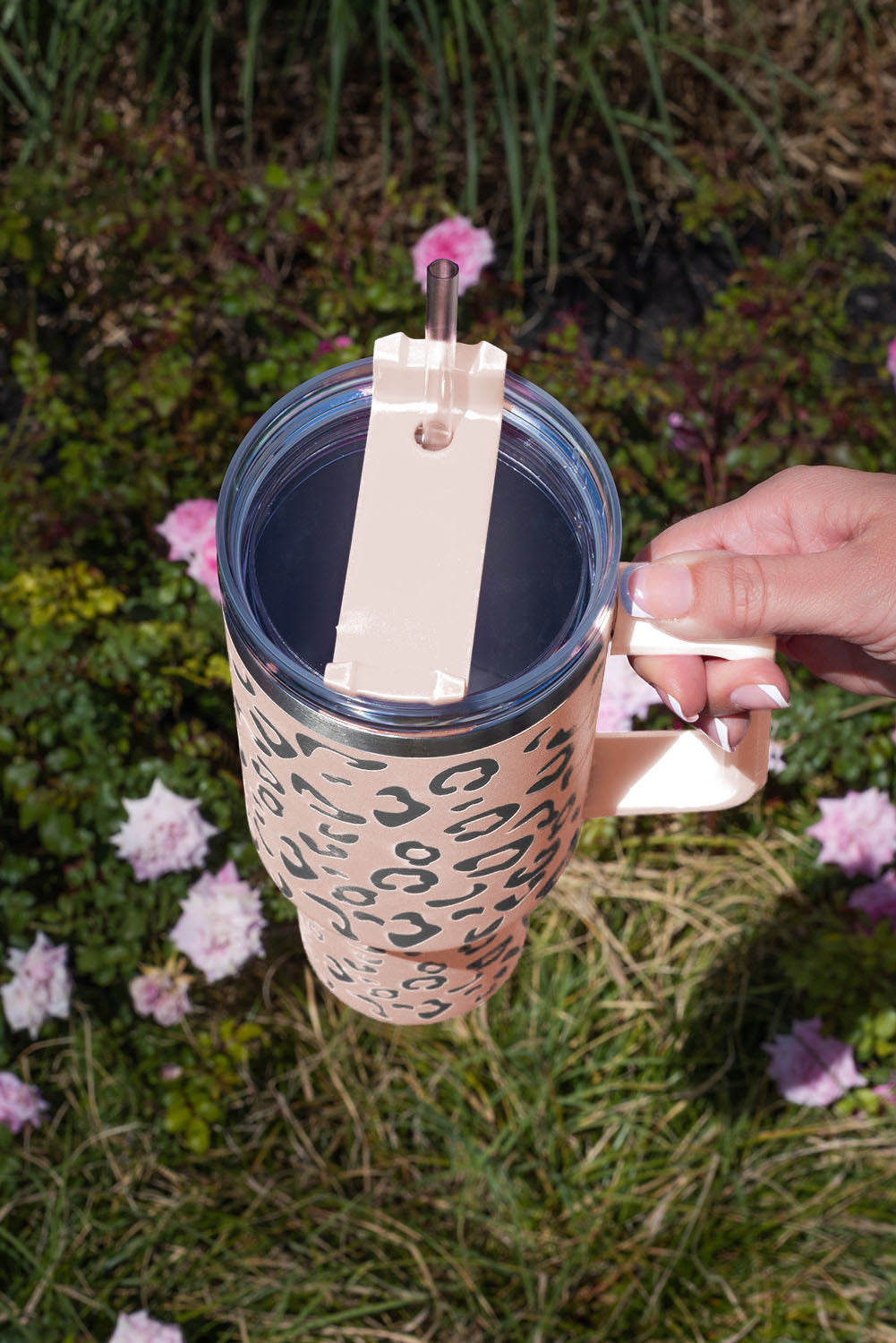 Multi Colors in this Leopard Stainless Double Insulated Tumbler Mug with Handle