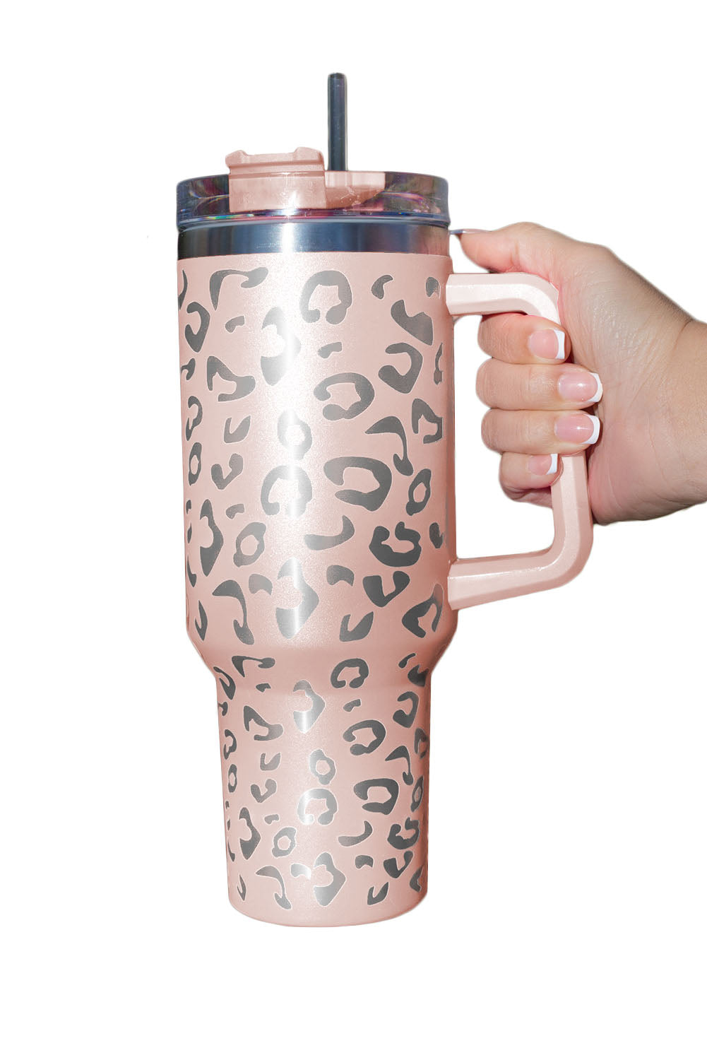 Multi Colors in this Leopard Stainless Double Insulated Tumbler Mug with Handle