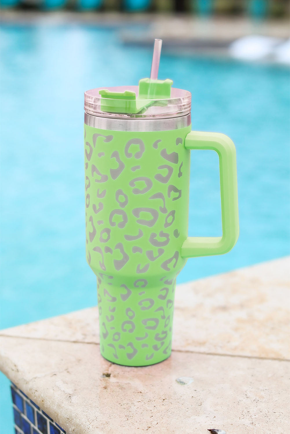 Multi Colors in this Leopard Stainless Double Insulated Tumbler Mug with Handle