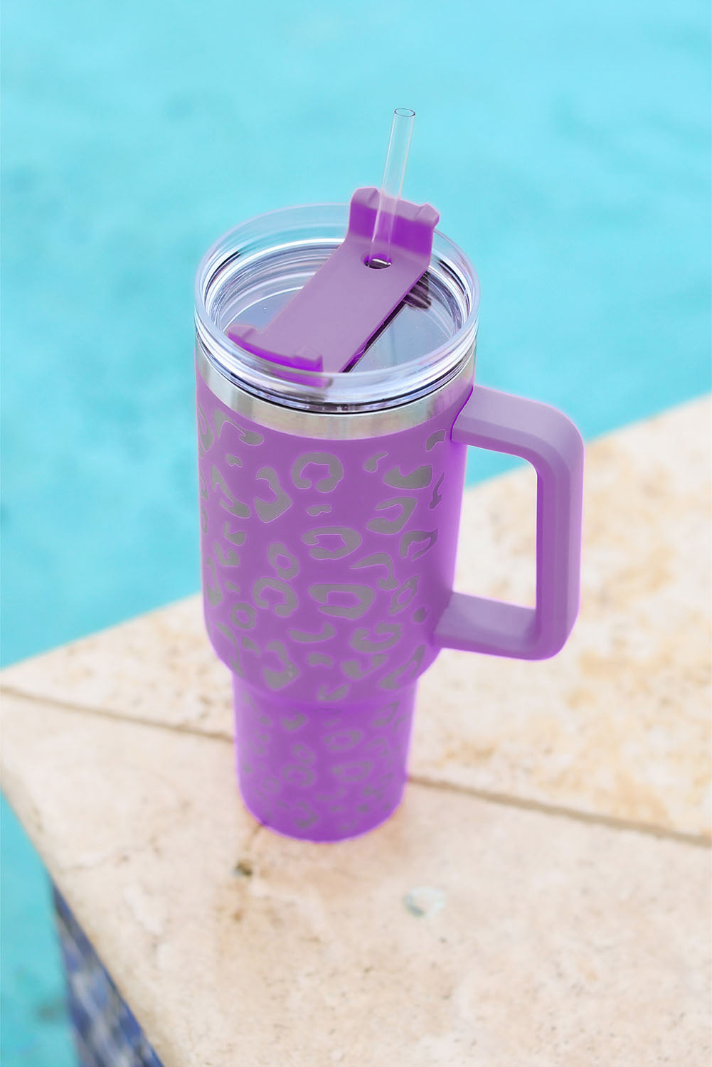 Multi Colors in this Leopard Stainless Double Insulated Tumbler Mug with Handle