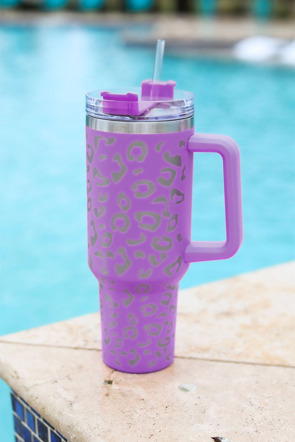 Multi Colors in this Leopard Stainless Double Insulated Tumbler Mug with Handle