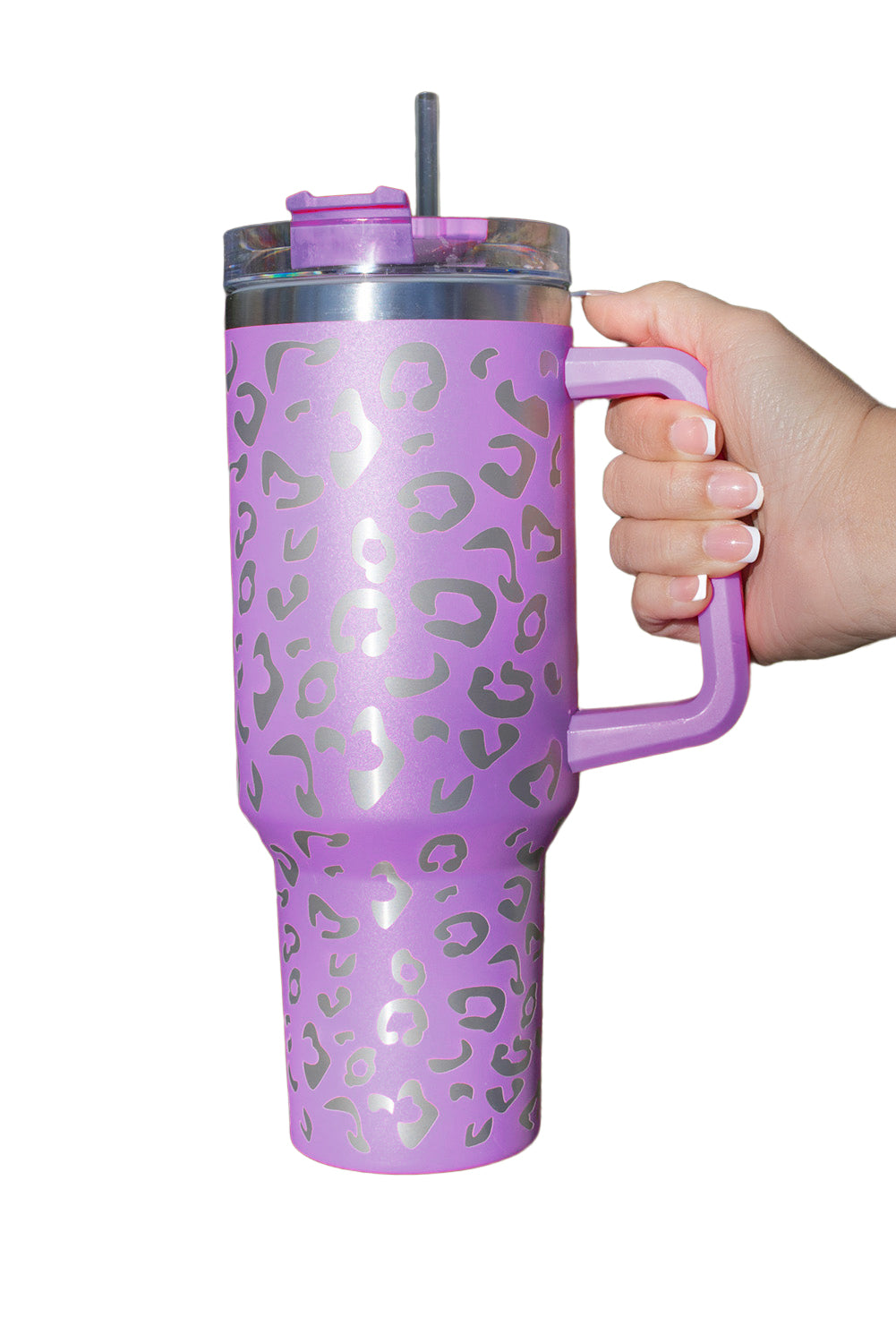 Multi Colors in this Leopard Stainless Double Insulated Tumbler Mug with Handle